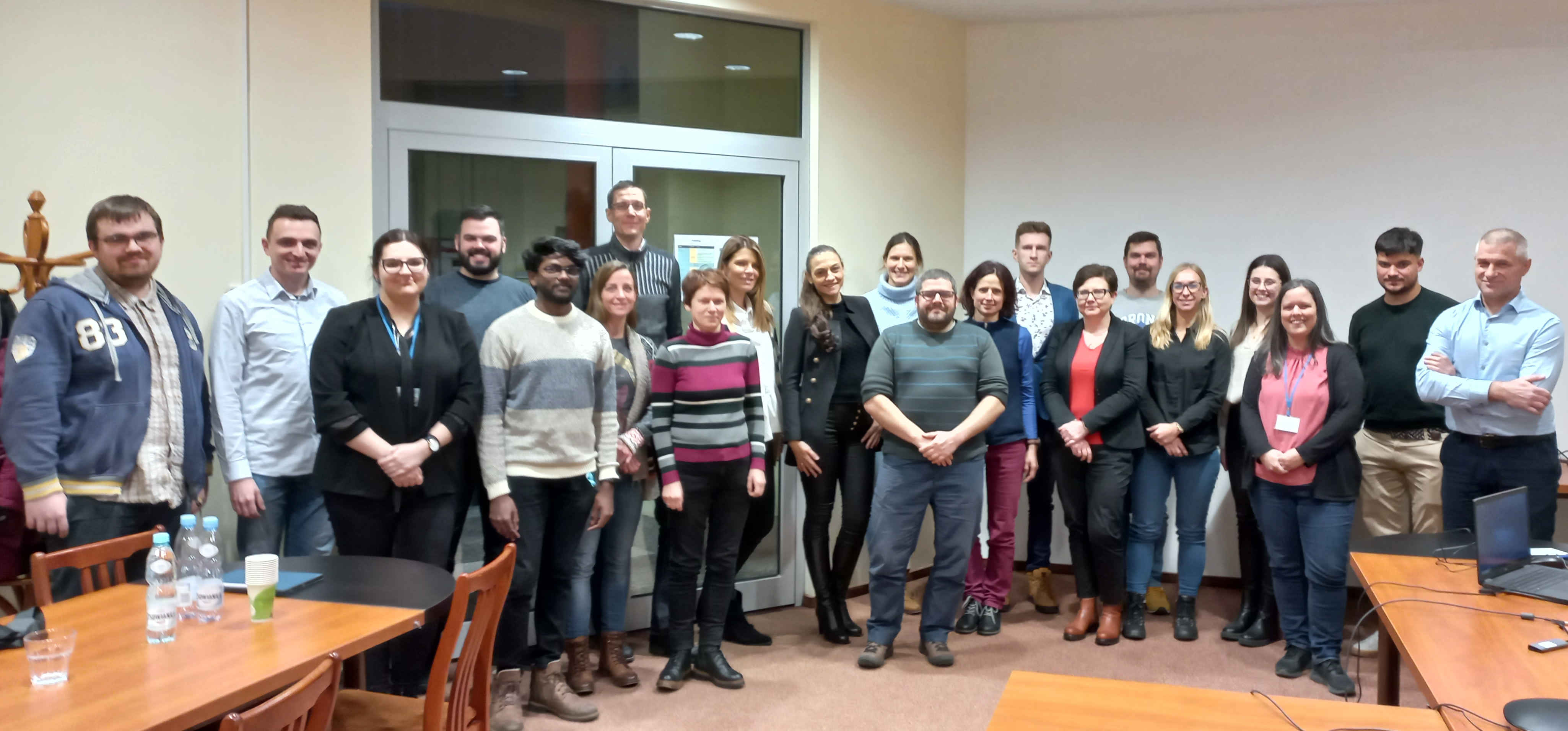 Photo of participants of the workshop1 meeting in the lecture hall.
