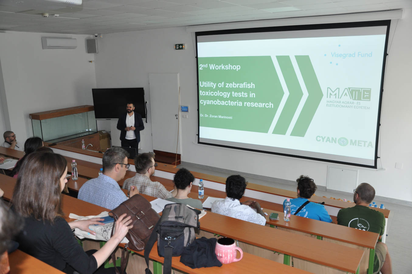 The graphic shows Experts Dr Zoran Marinović giving presentation to the audience