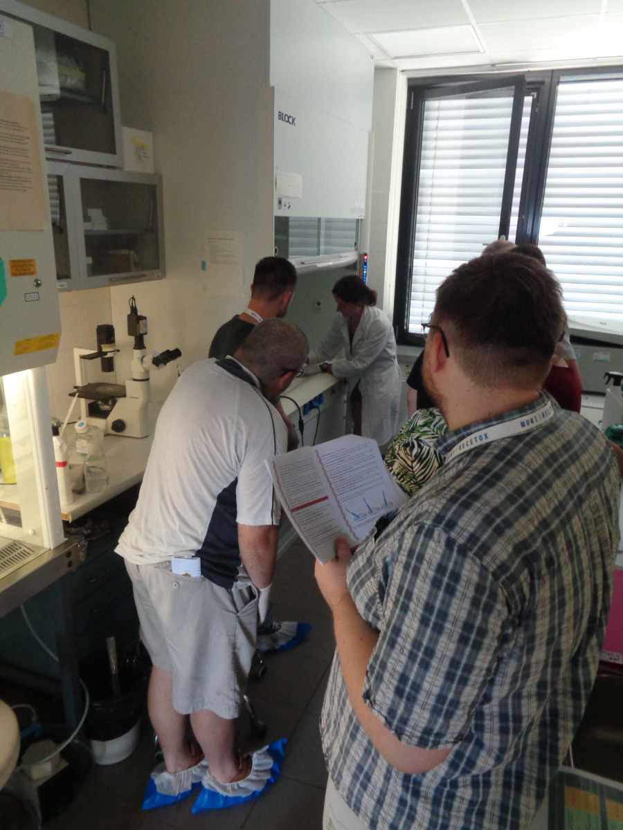 photo of technic presentation  by Dr. Eliška Sychrová