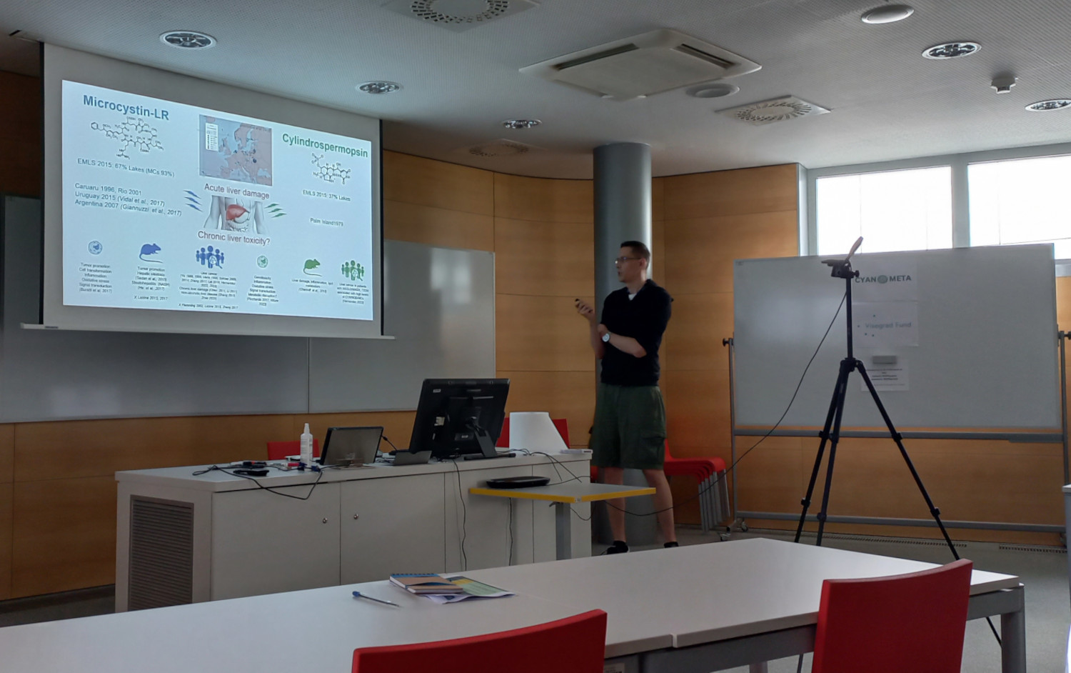 photo of lecture by Dr. Pavel Babica
